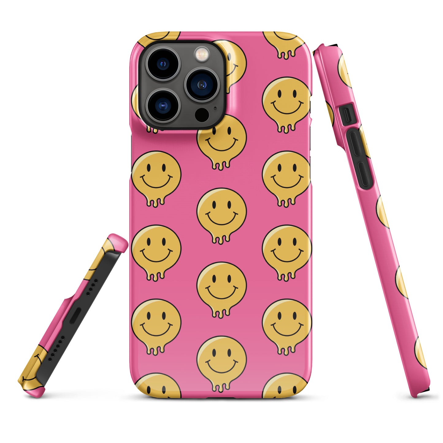 Pink Smiley Face Snap case for iPhone®