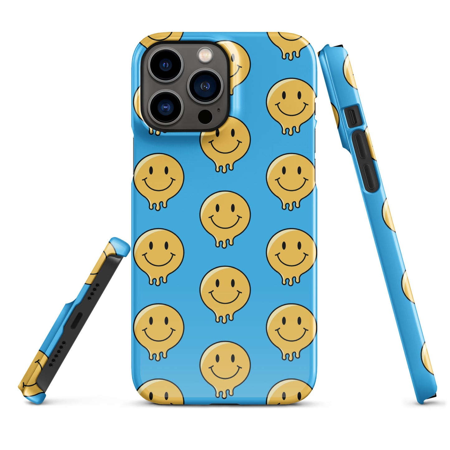 Blue Smiley Face Snap case for iPhone®