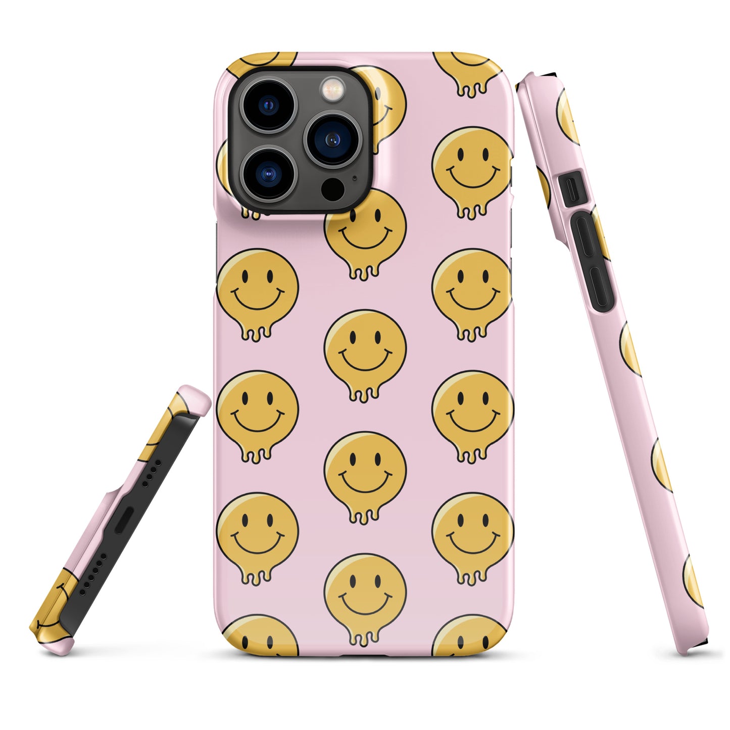 Baby Pink Smiley Face Snap case for iPhone®