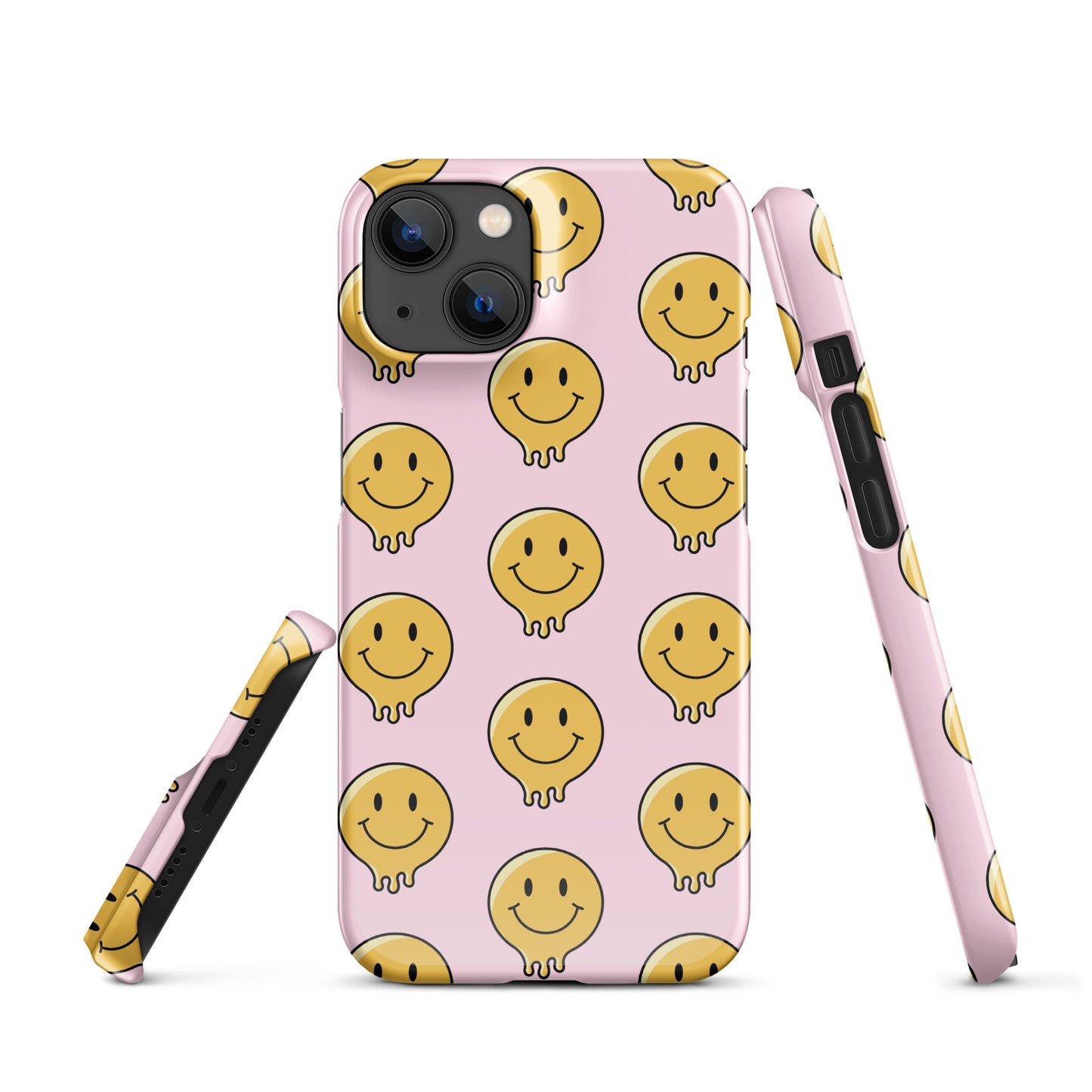 Baby Pink Smiley Face Snap case for iPhone®