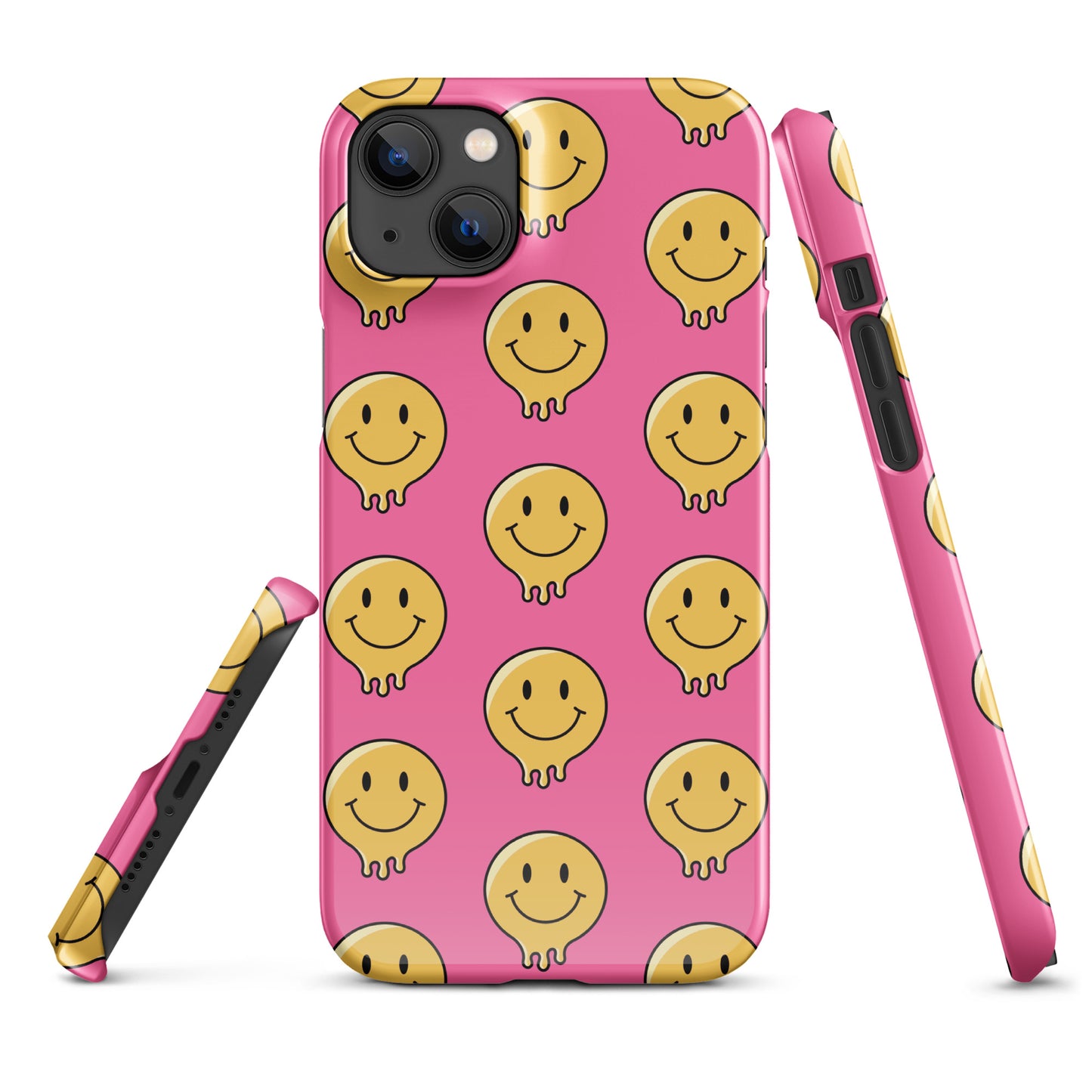 Pink Smiley Face Snap case for iPhone®