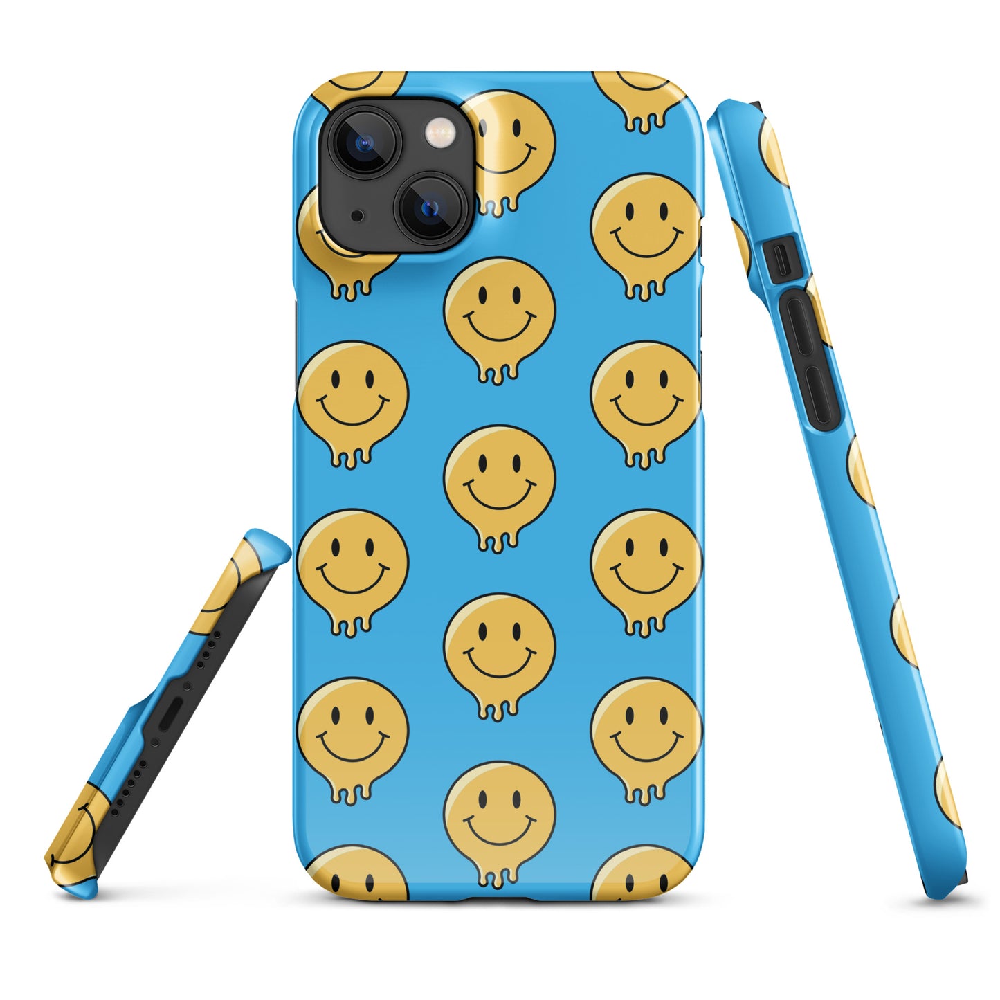 Blue Smiley Face Snap case for iPhone®