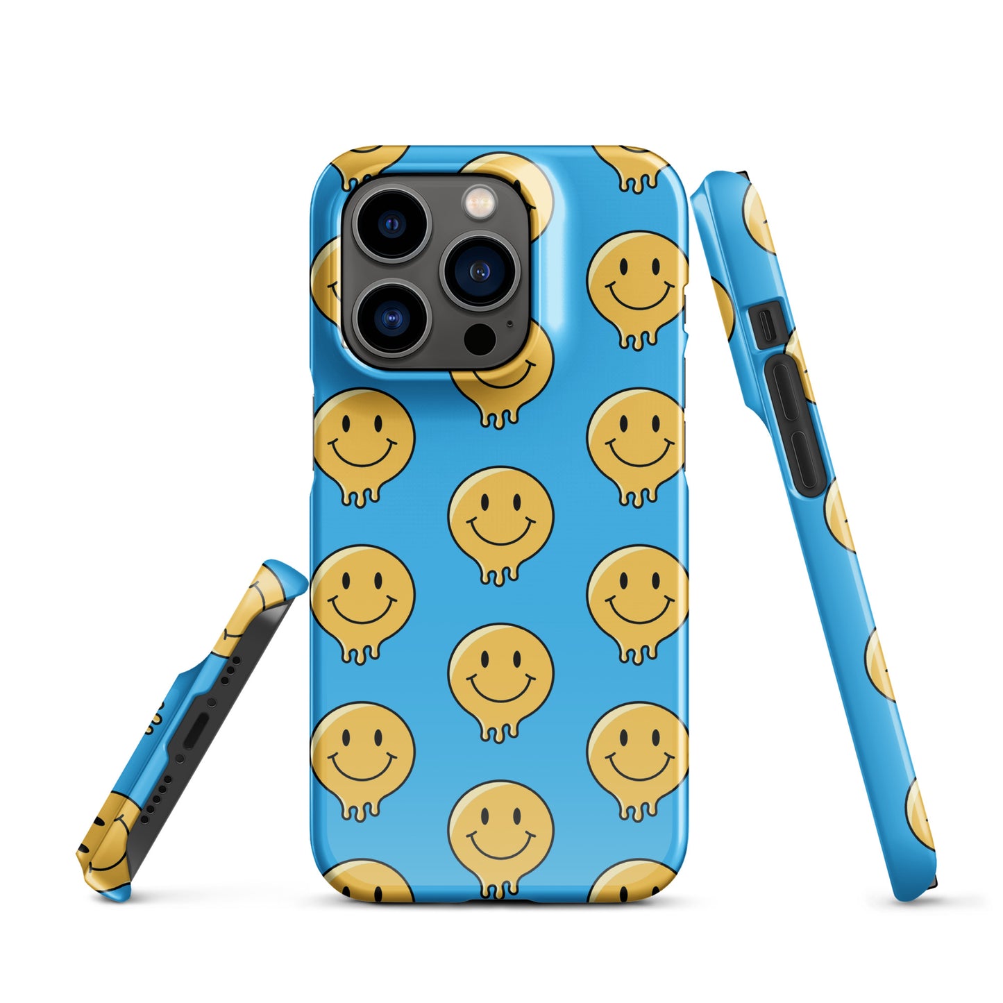 Blue Smiley Face Snap case for iPhone®