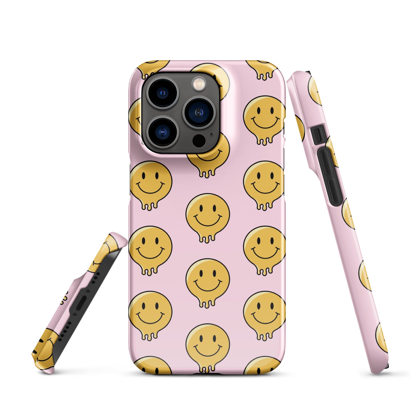 Baby Pink Smiley Face Snap case for iPhone®