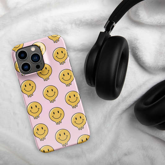 Smiley Snap case for iPhone® / Baby Pink