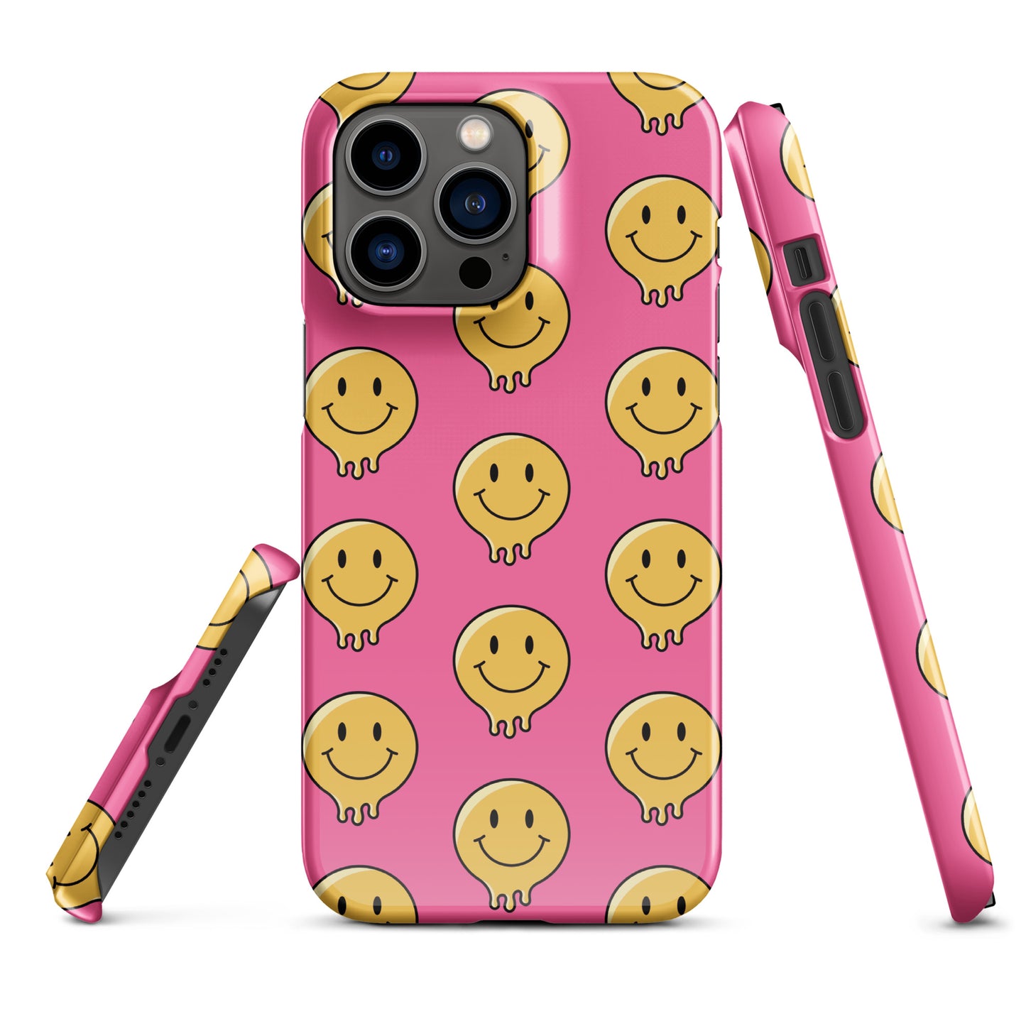 Pink Smiley Face Snap case for iPhone®