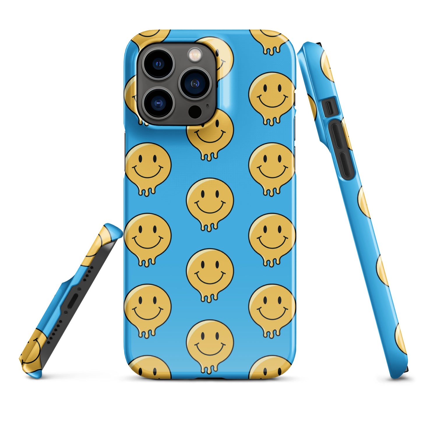 Blue Smiley Face Snap case for iPhone®