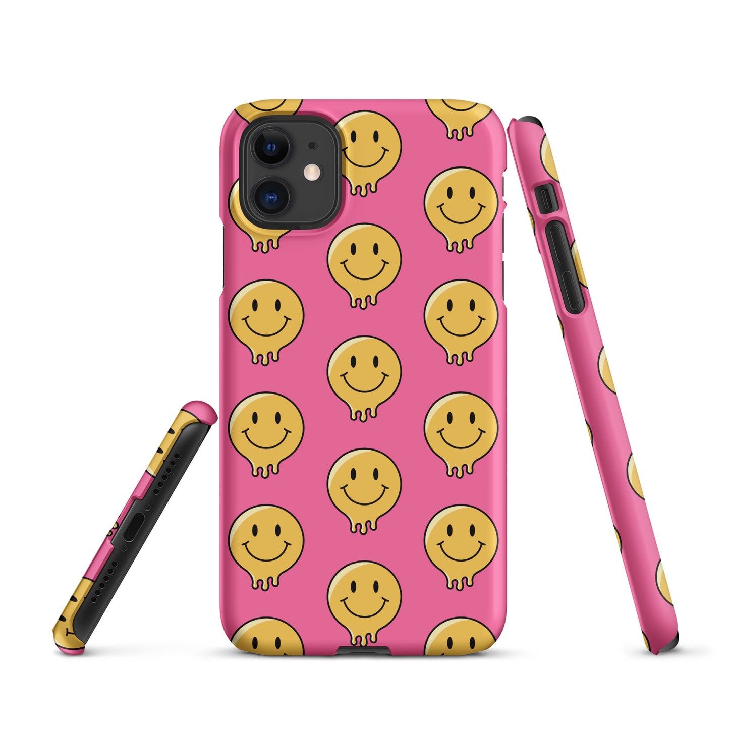 Pink Smiley Face Snap case for iPhone®