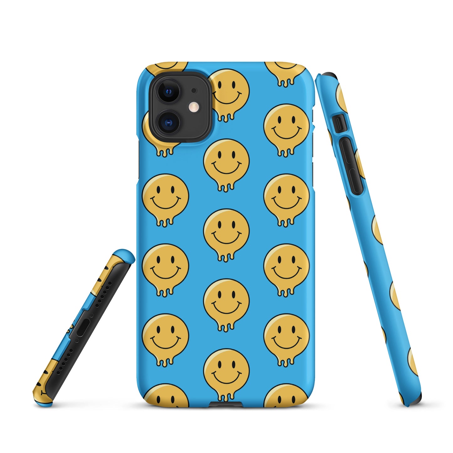 Blue Smiley Face Snap case for iPhone®