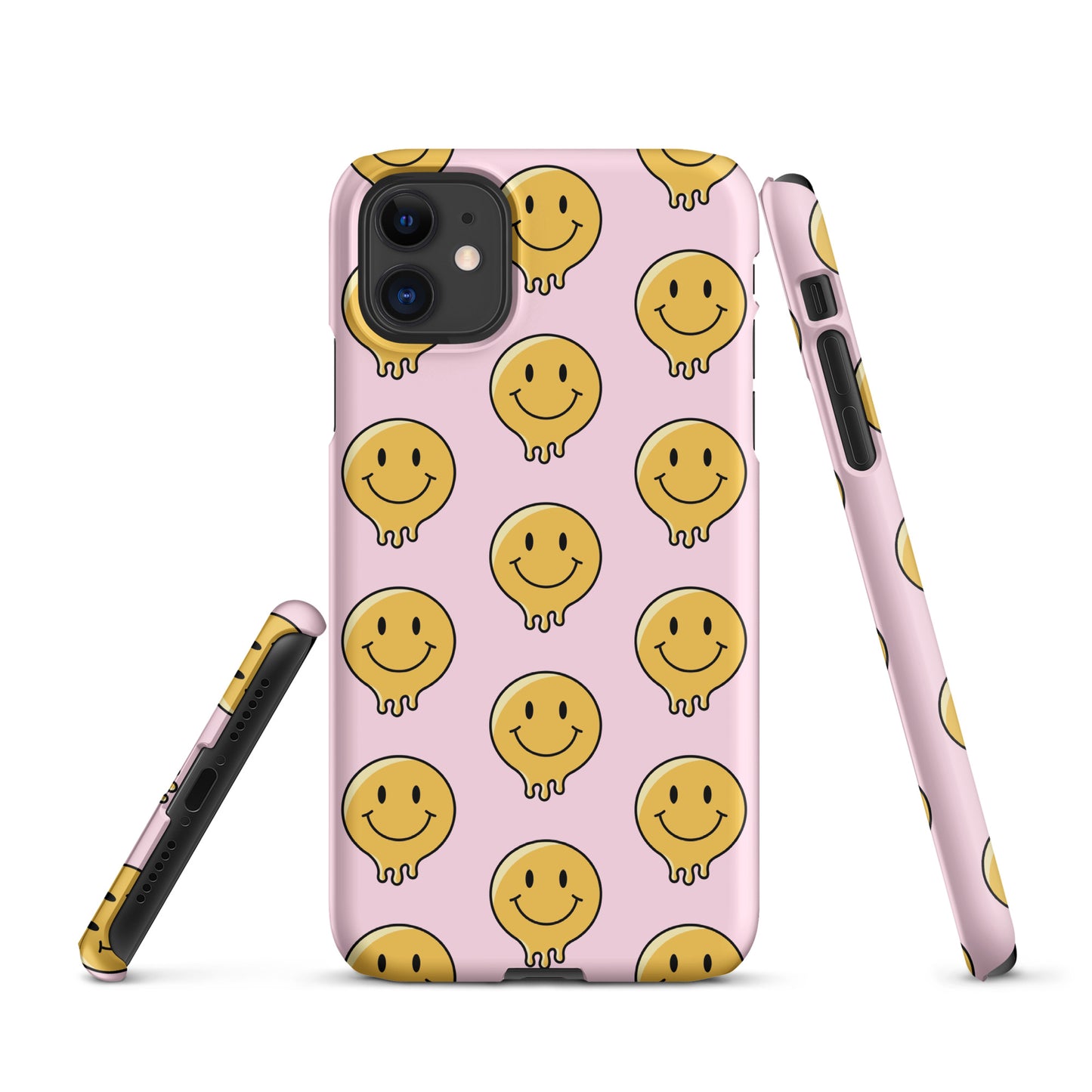 Baby Pink Smiley Face Snap case for iPhone®