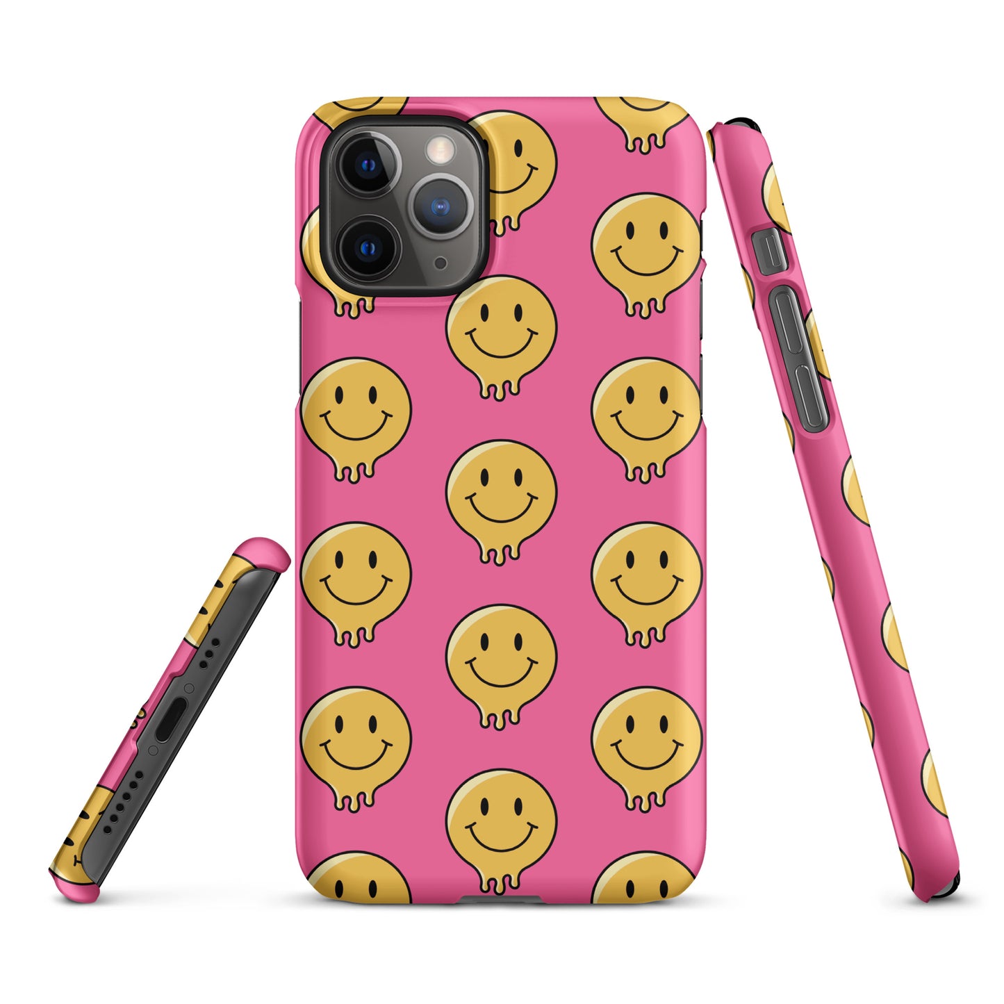 Pink Smiley Face Snap case for iPhone®