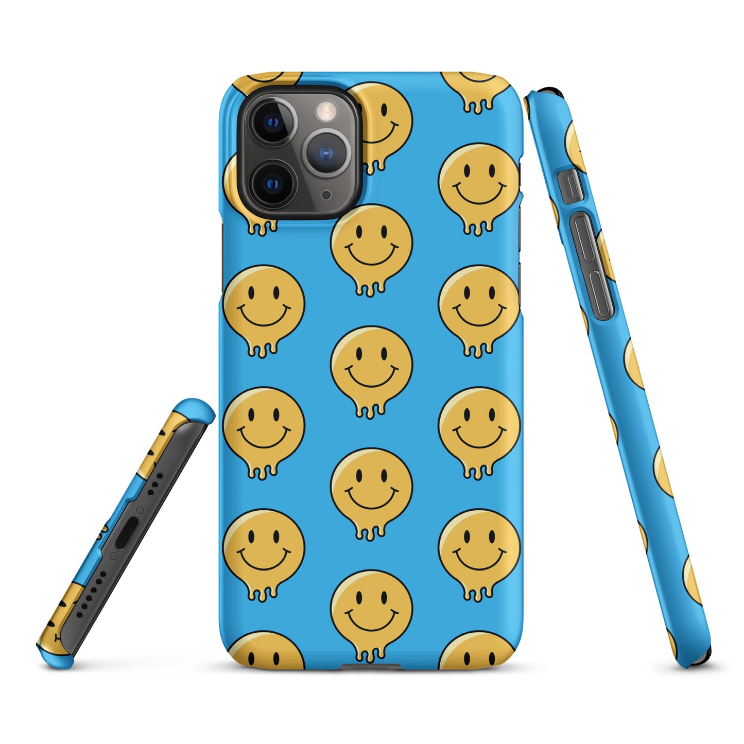 Blue Smiley Face Snap case for iPhone®