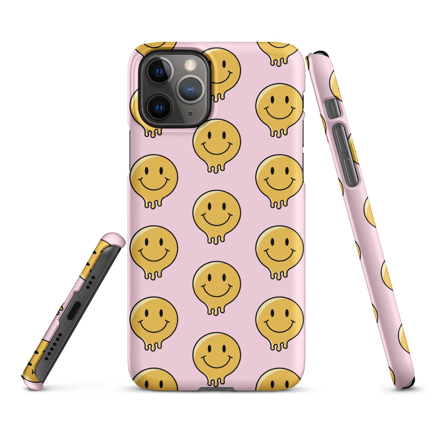 Baby Pink Smiley Face Snap case for iPhone®