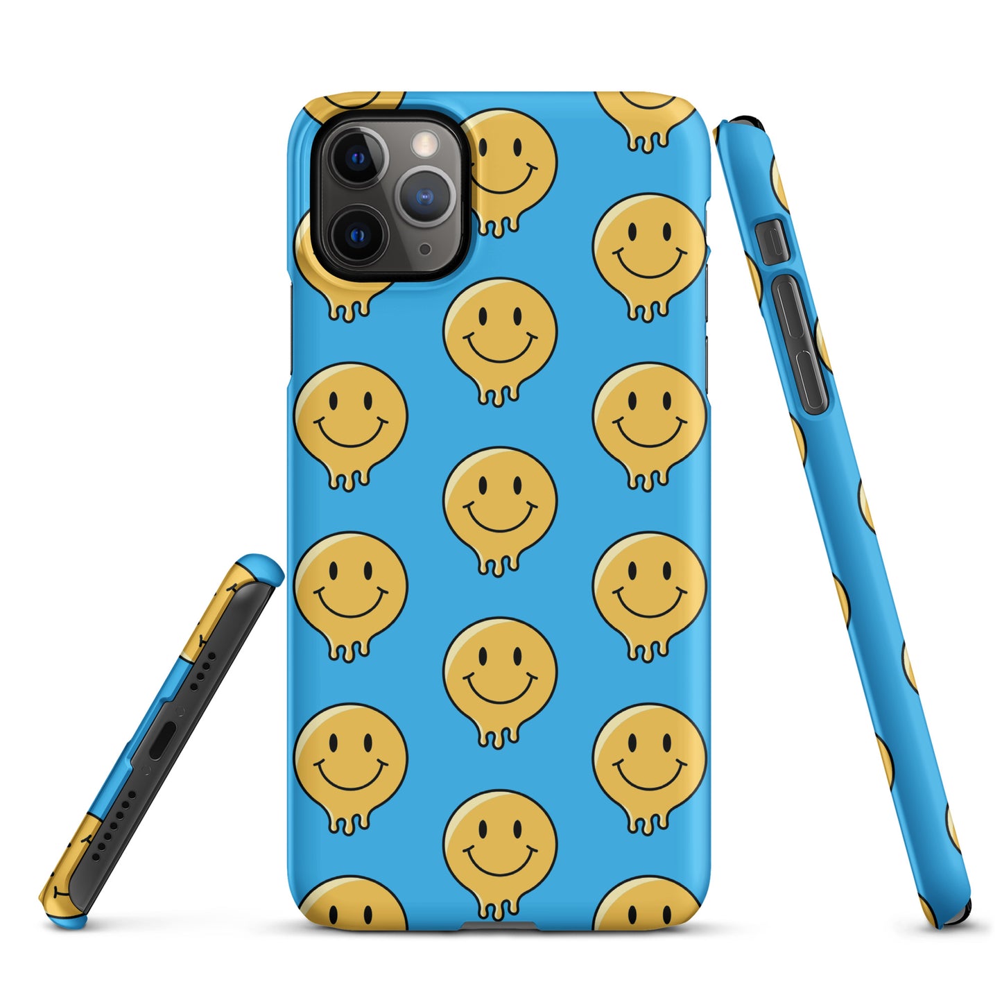 Blue Smiley Face Snap case for iPhone®