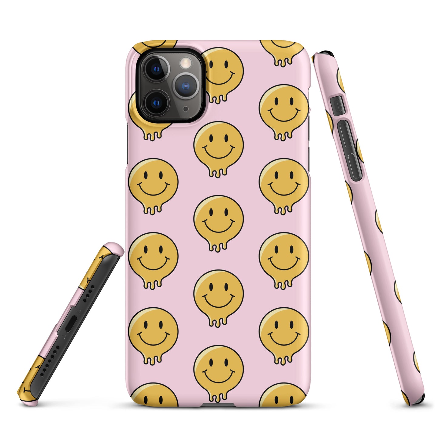 Baby Pink Smiley Face Snap case for iPhone®