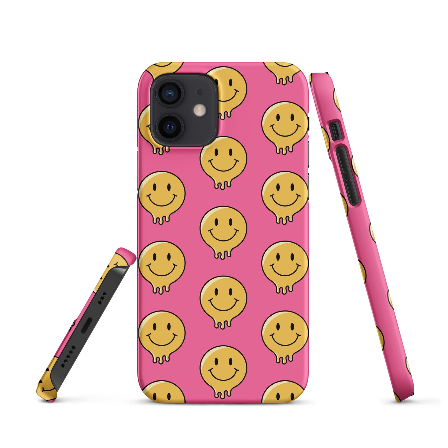 Pink Smiley Face Snap case for iPhone®