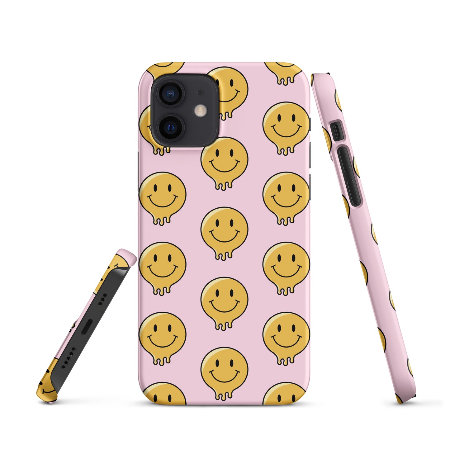 Baby Pink Smiley Face Snap case for iPhone®