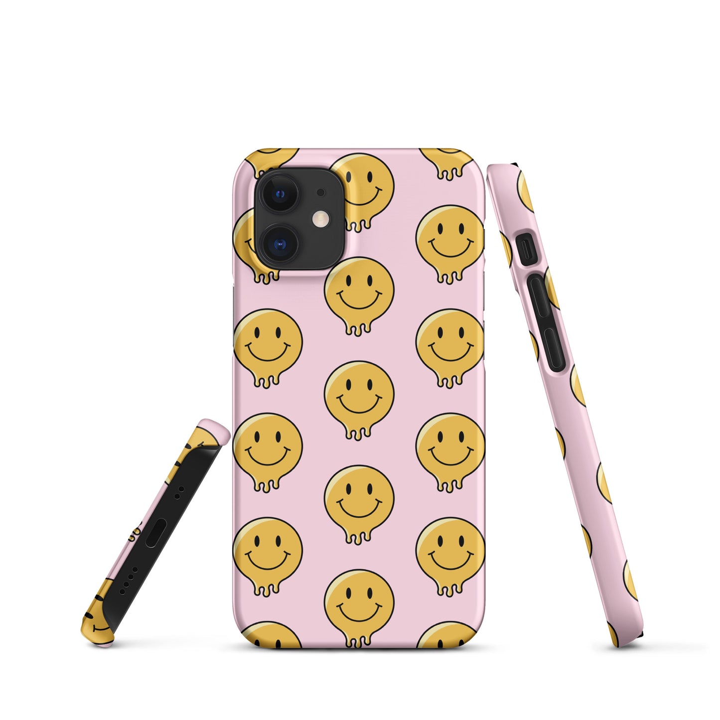 Baby Pink Smiley Face Snap case for iPhone®