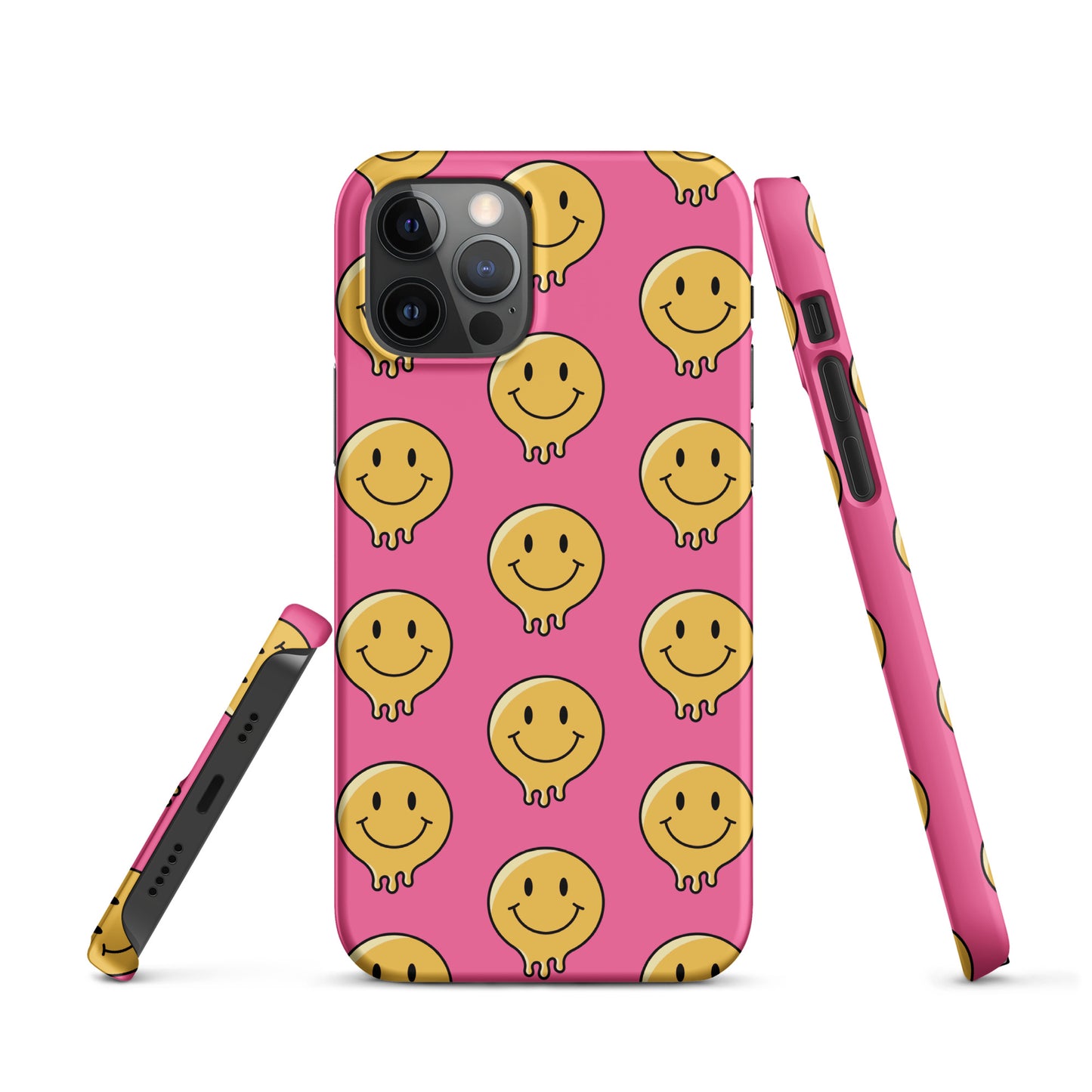 Pink Smiley Face Snap case for iPhone®