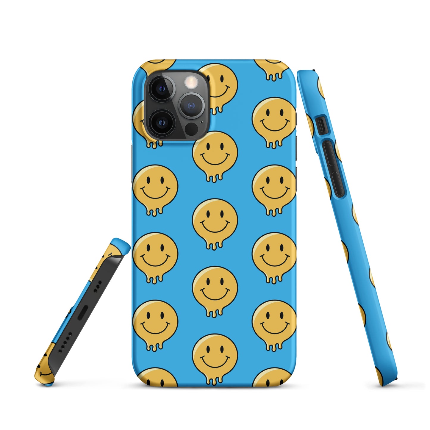 Blue Smiley Face Snap case for iPhone®