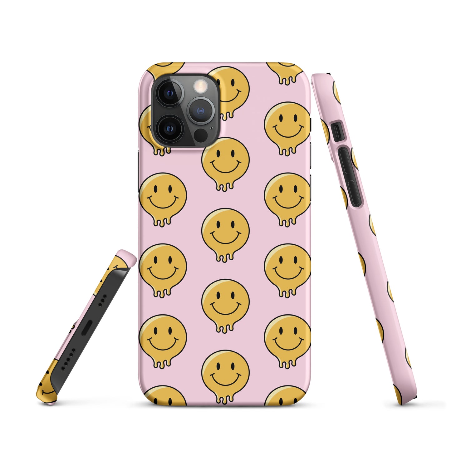 Baby Pink Smiley Face Snap case for iPhone®