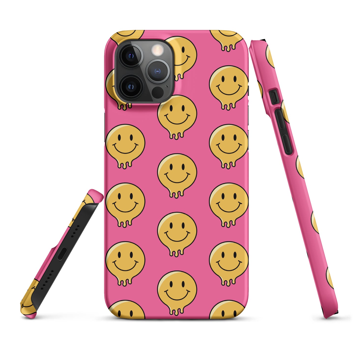 Pink Smiley Face Snap case for iPhone®