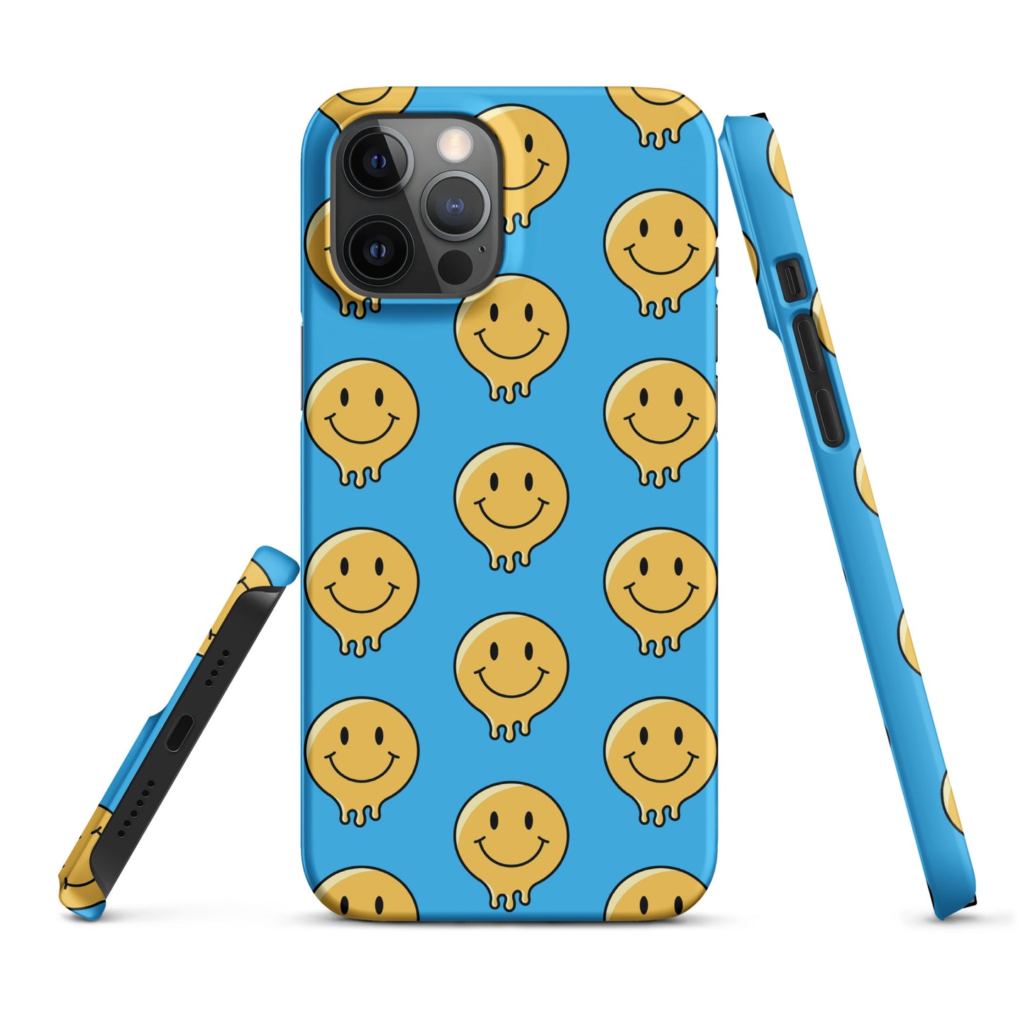 Blue Smiley Face Snap case for iPhone®