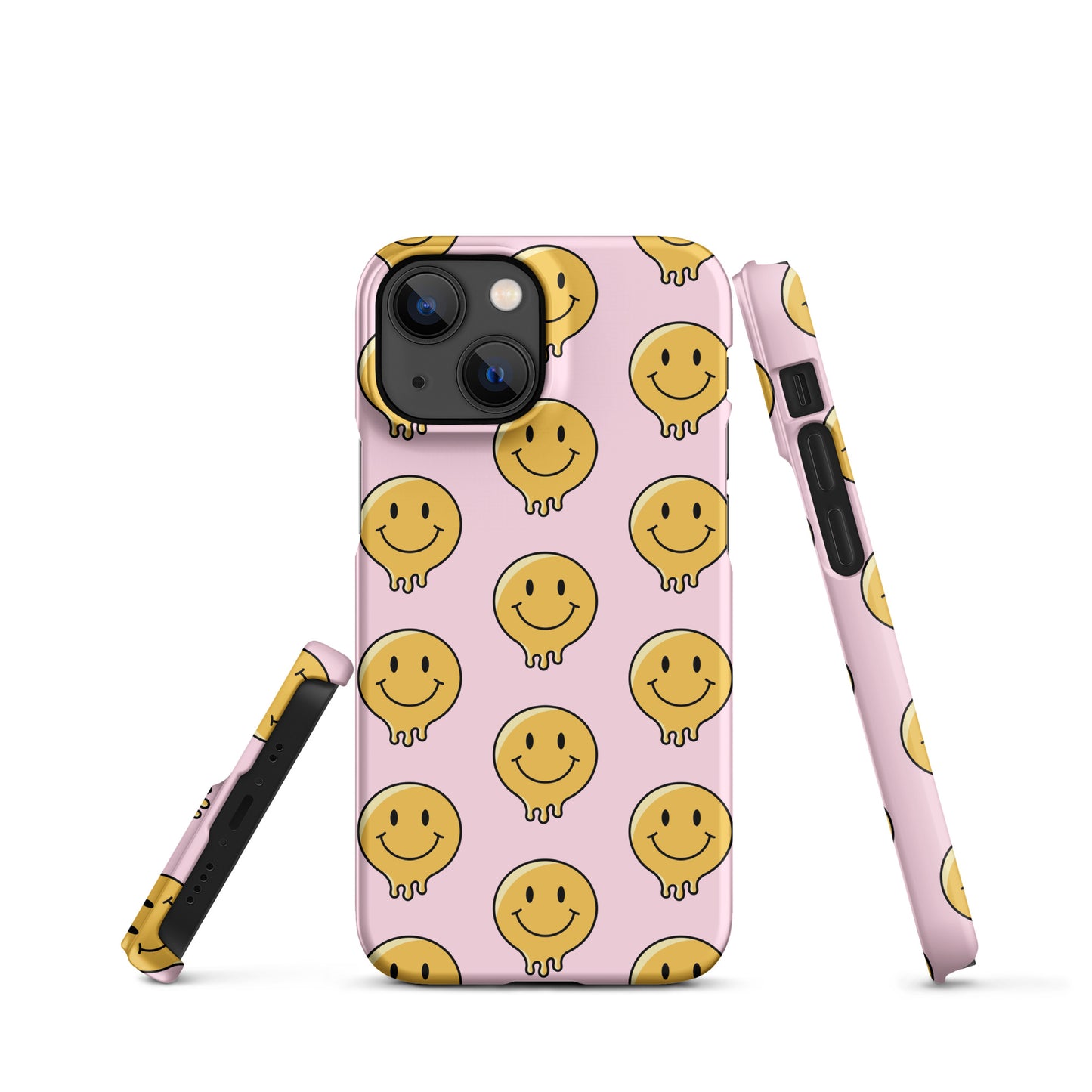 Baby Pink Smiley Face Snap case for iPhone®