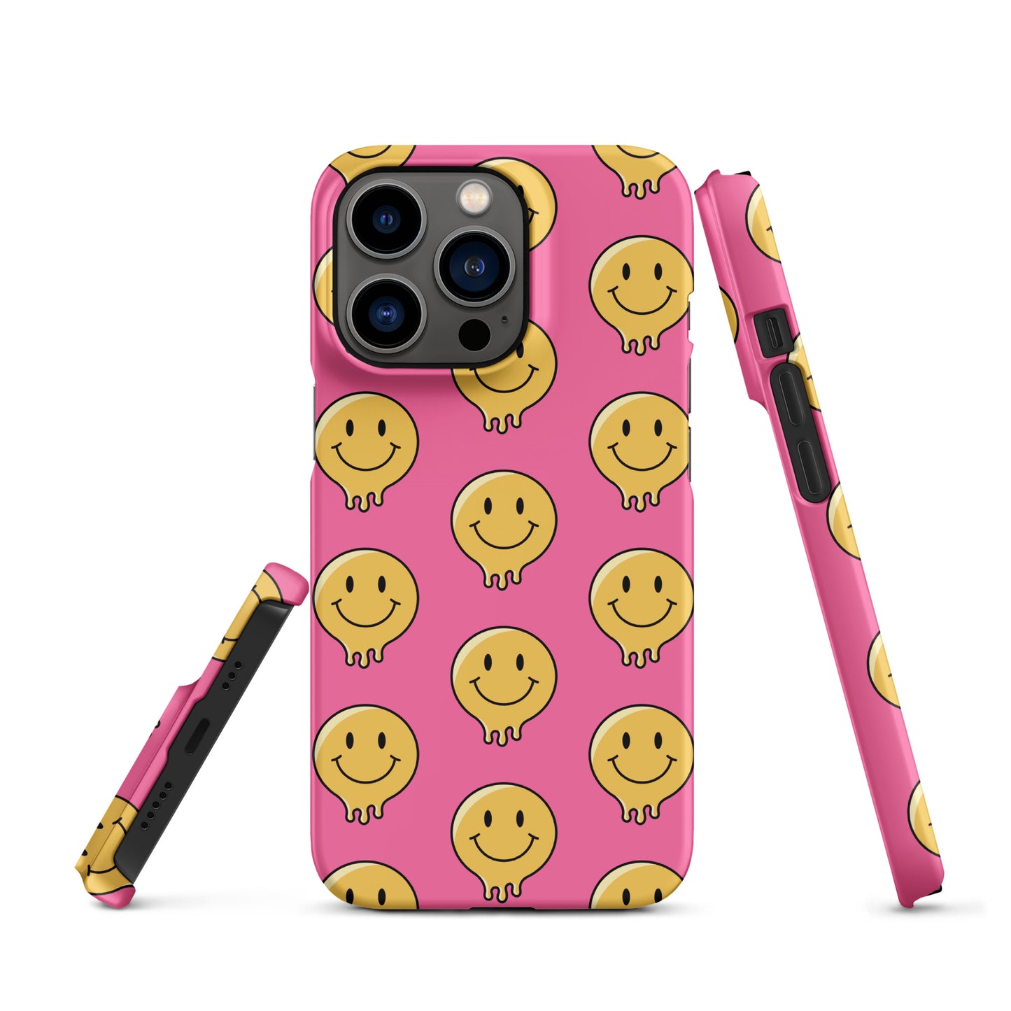 Pink Smiley Face Snap case for iPhone®