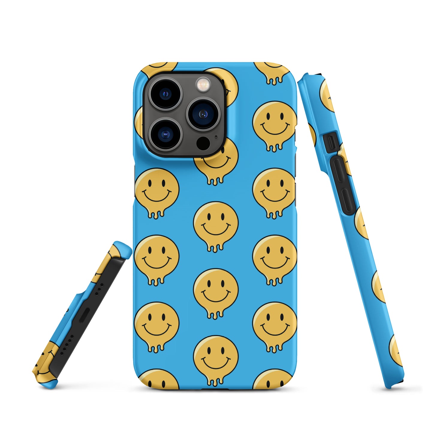 Blue Smiley Face Snap case for iPhone®