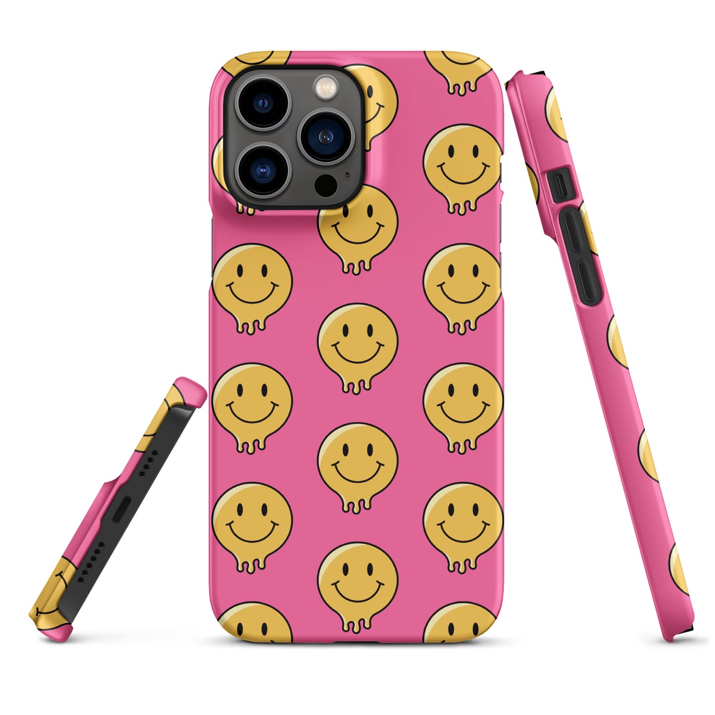 Pink Smiley Face Snap case for iPhone®