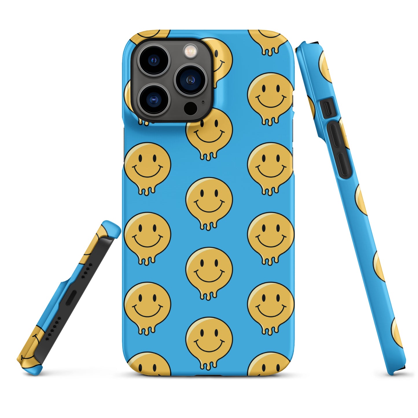 Blue Smiley Face Snap case for iPhone®