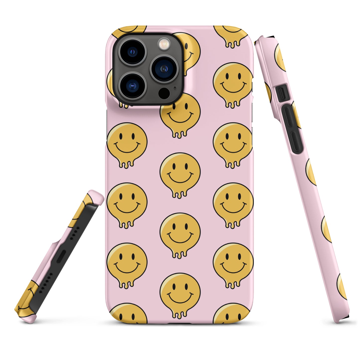 Baby Pink Smiley Face Snap case for iPhone®