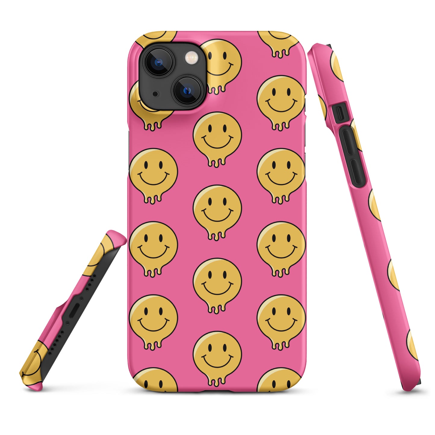 Pink Smiley Face Snap case for iPhone®