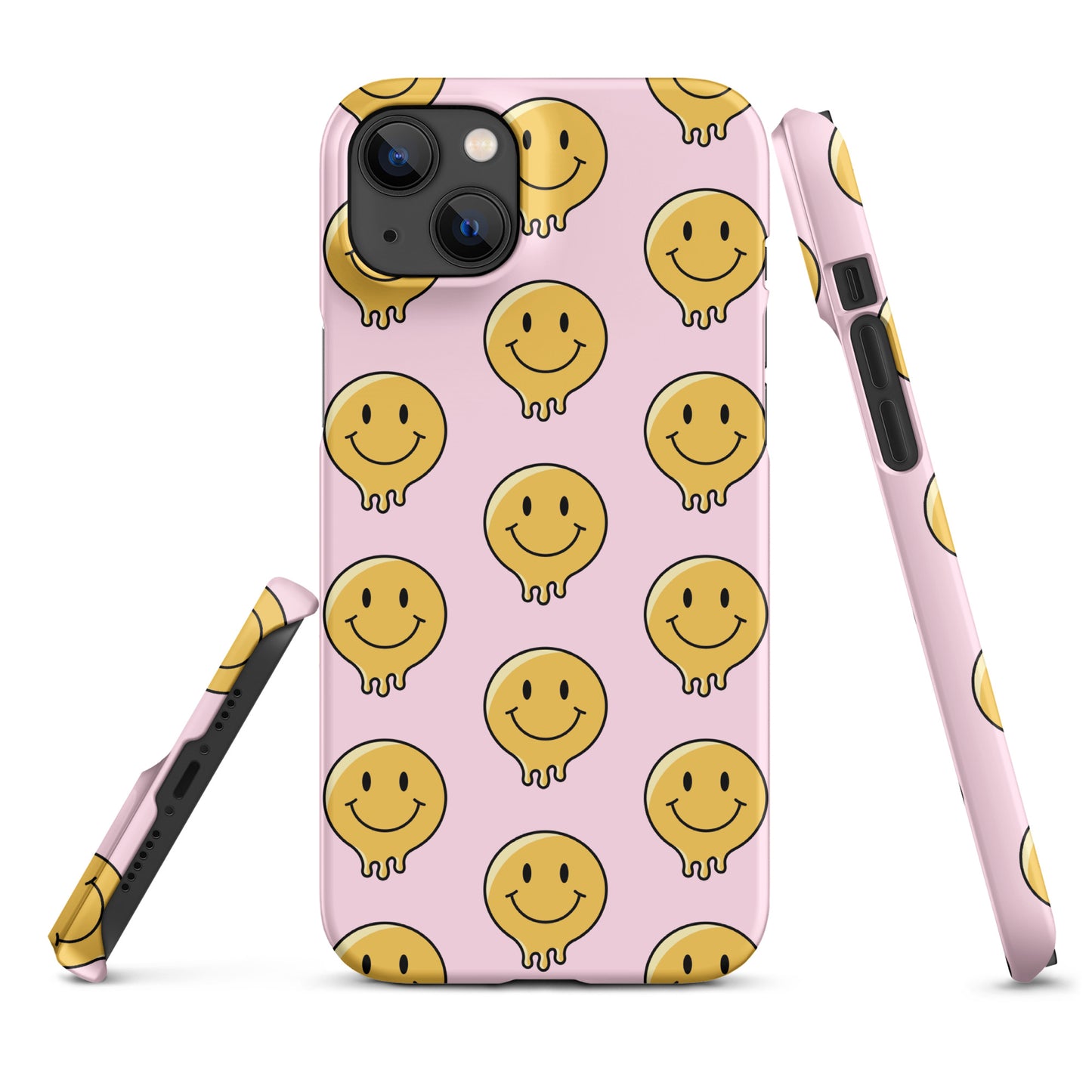 Baby Pink Smiley Face Snap case for iPhone®