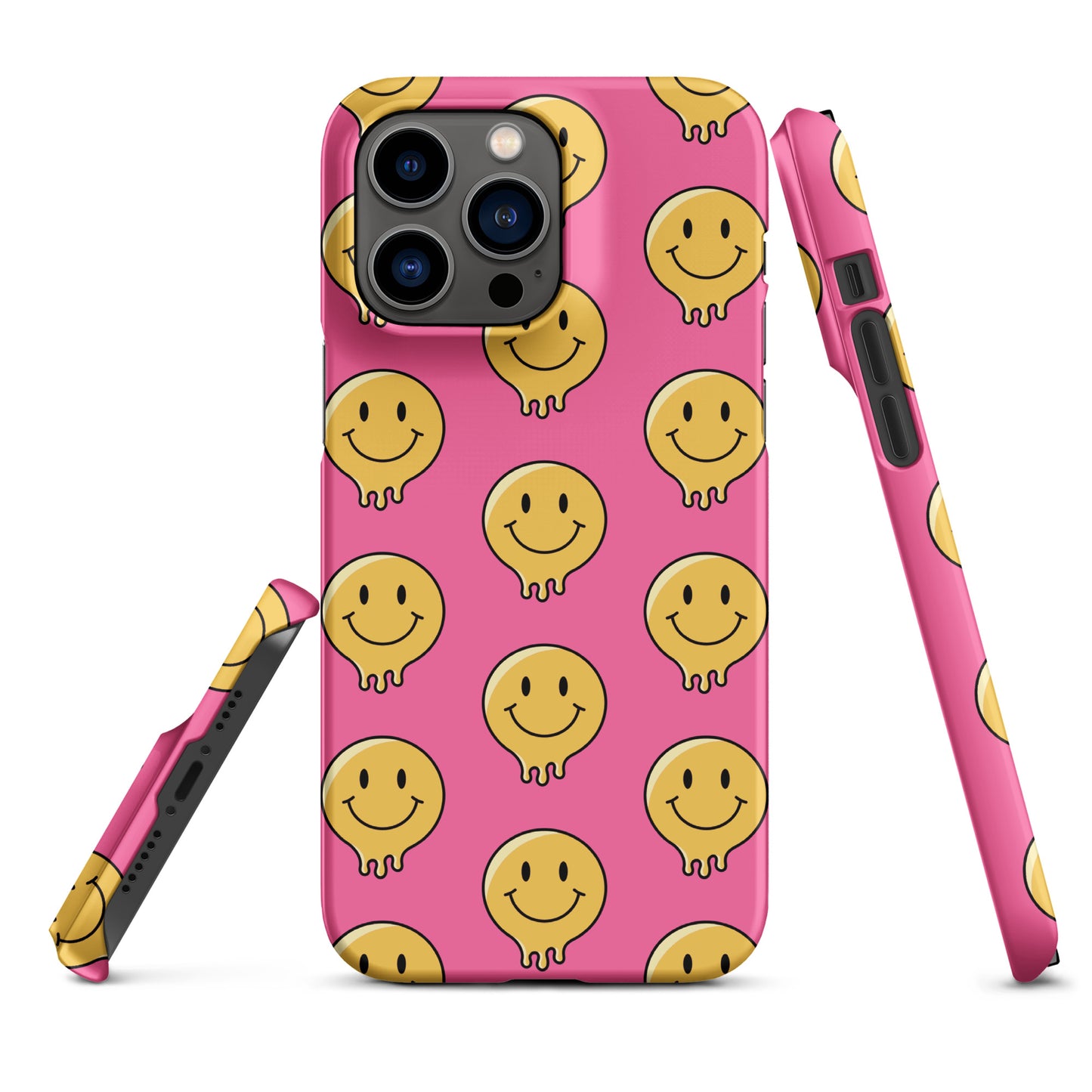 Pink Smiley Face Snap case for iPhone®