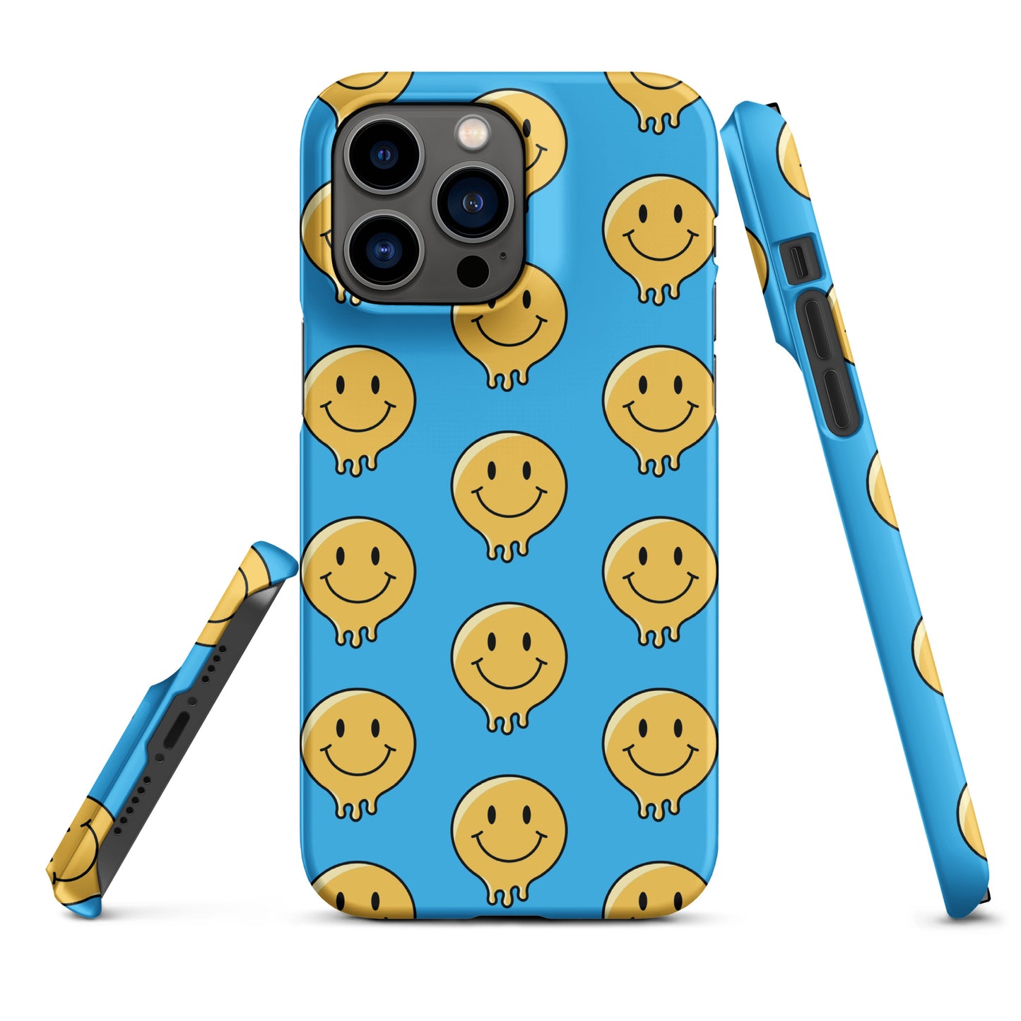 Blue Smiley Face Snap case for iPhone®