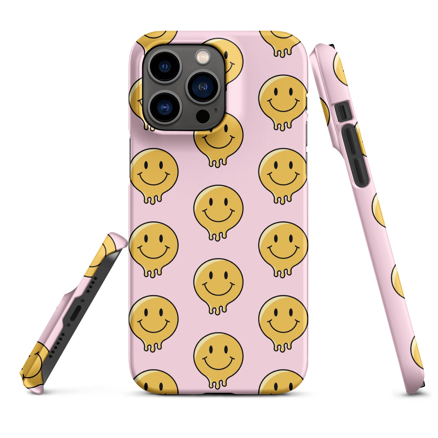 Baby Pink Smiley Face Snap case for iPhone®