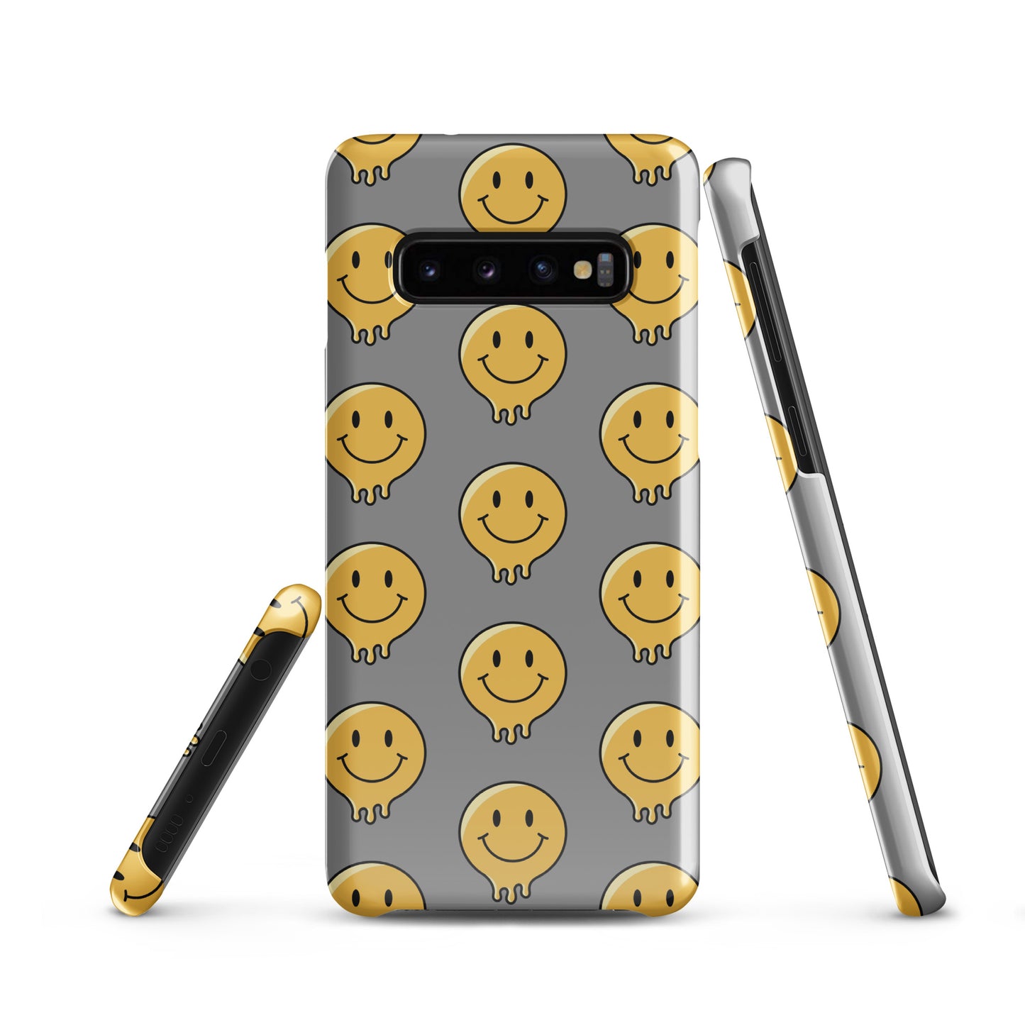 Grey Smiley Face Snap case for Samsung®