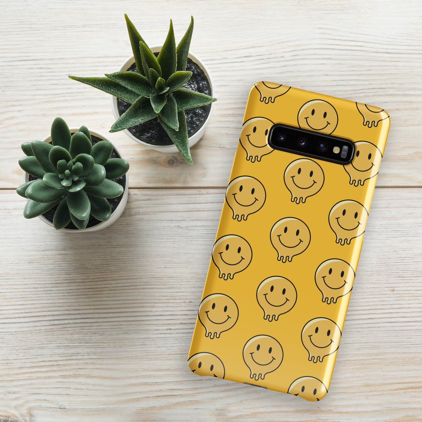 Yellow Smiley Face Snap case for Samsung®