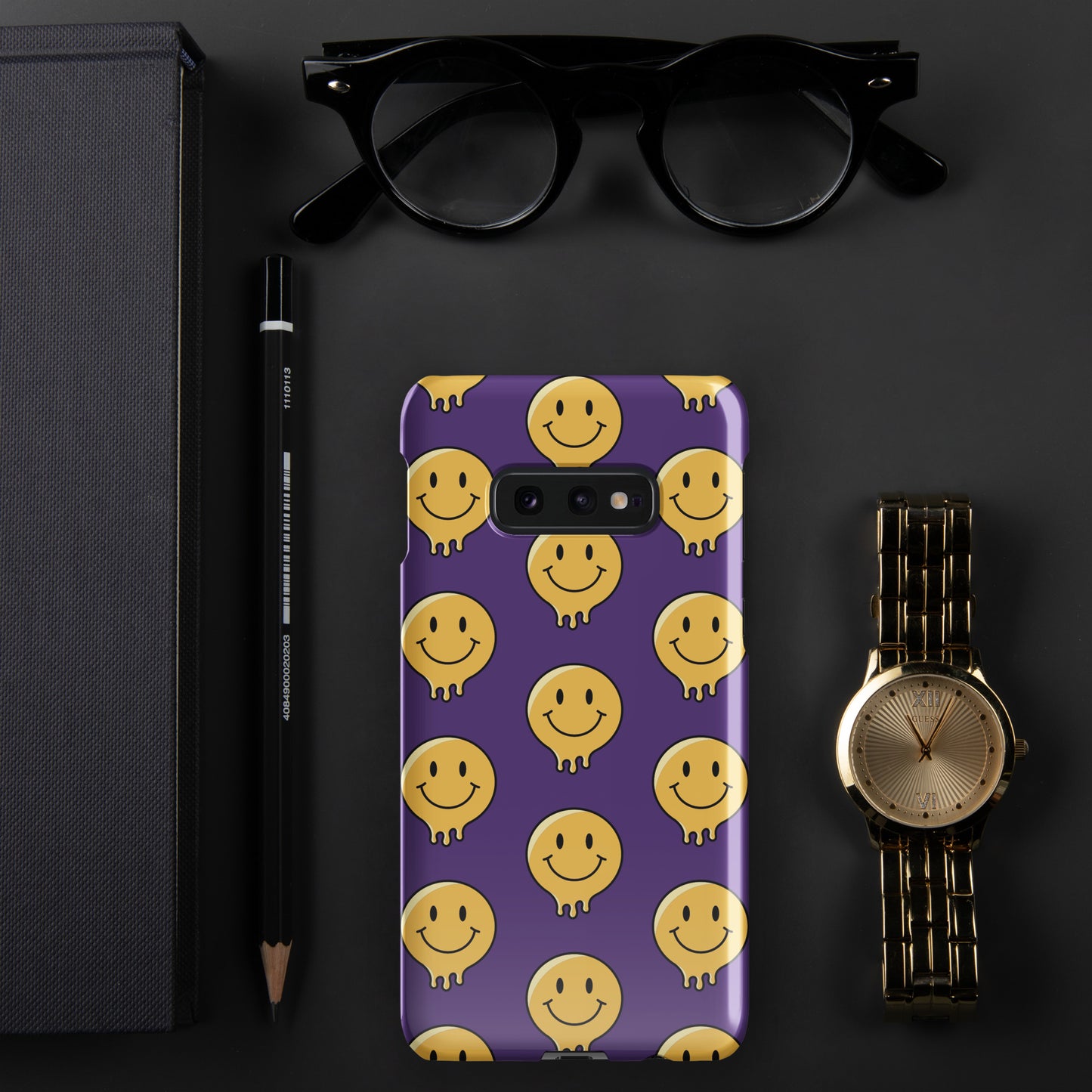 Purple Smiley Face Snap case for Samsung®