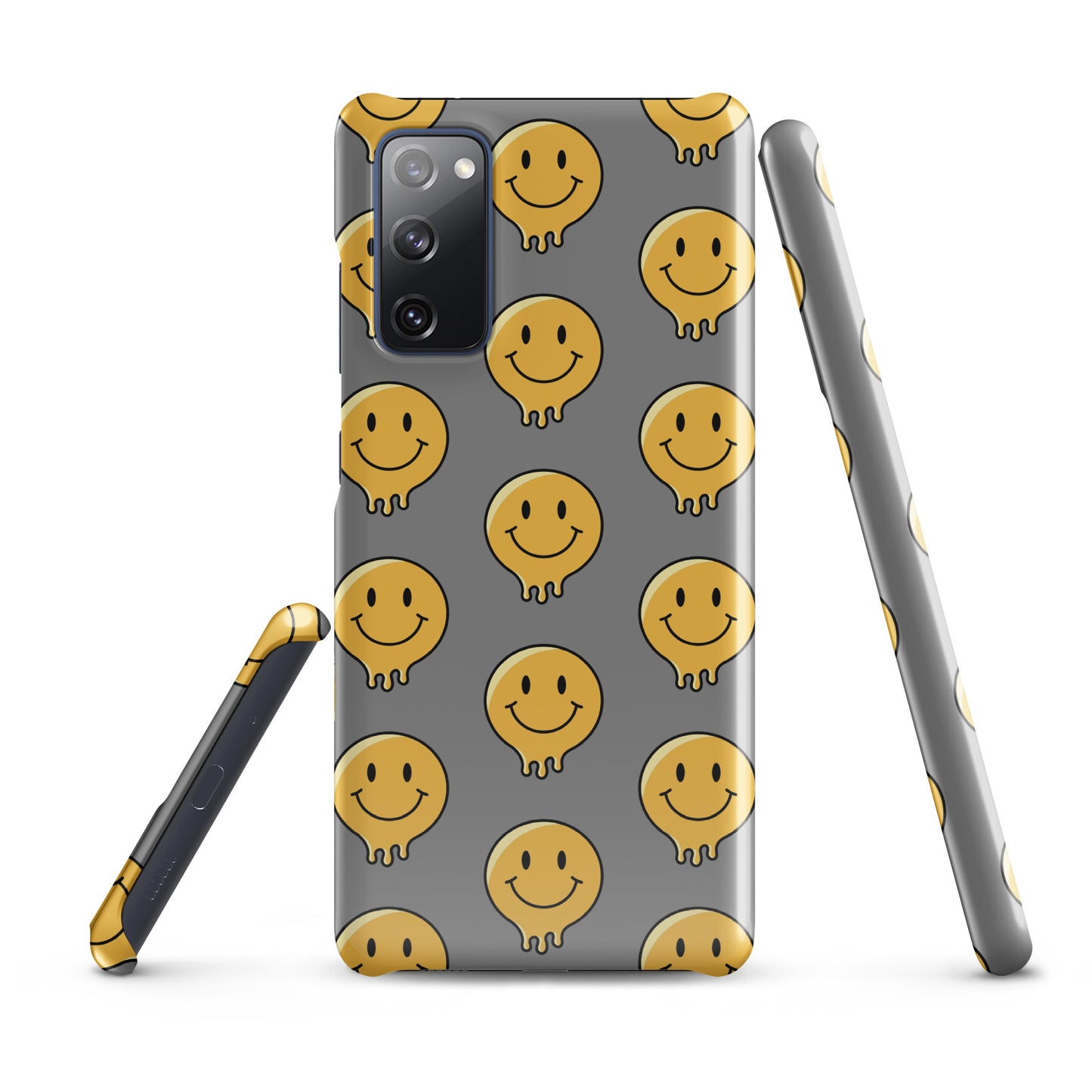 Grey Smiley Face Snap case for Samsung®