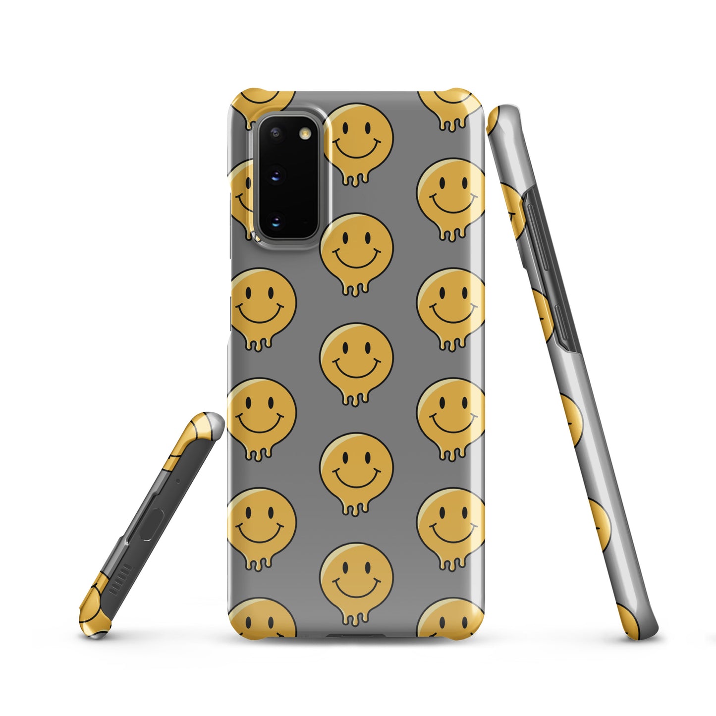 Grey Smiley Face Snap case for Samsung®