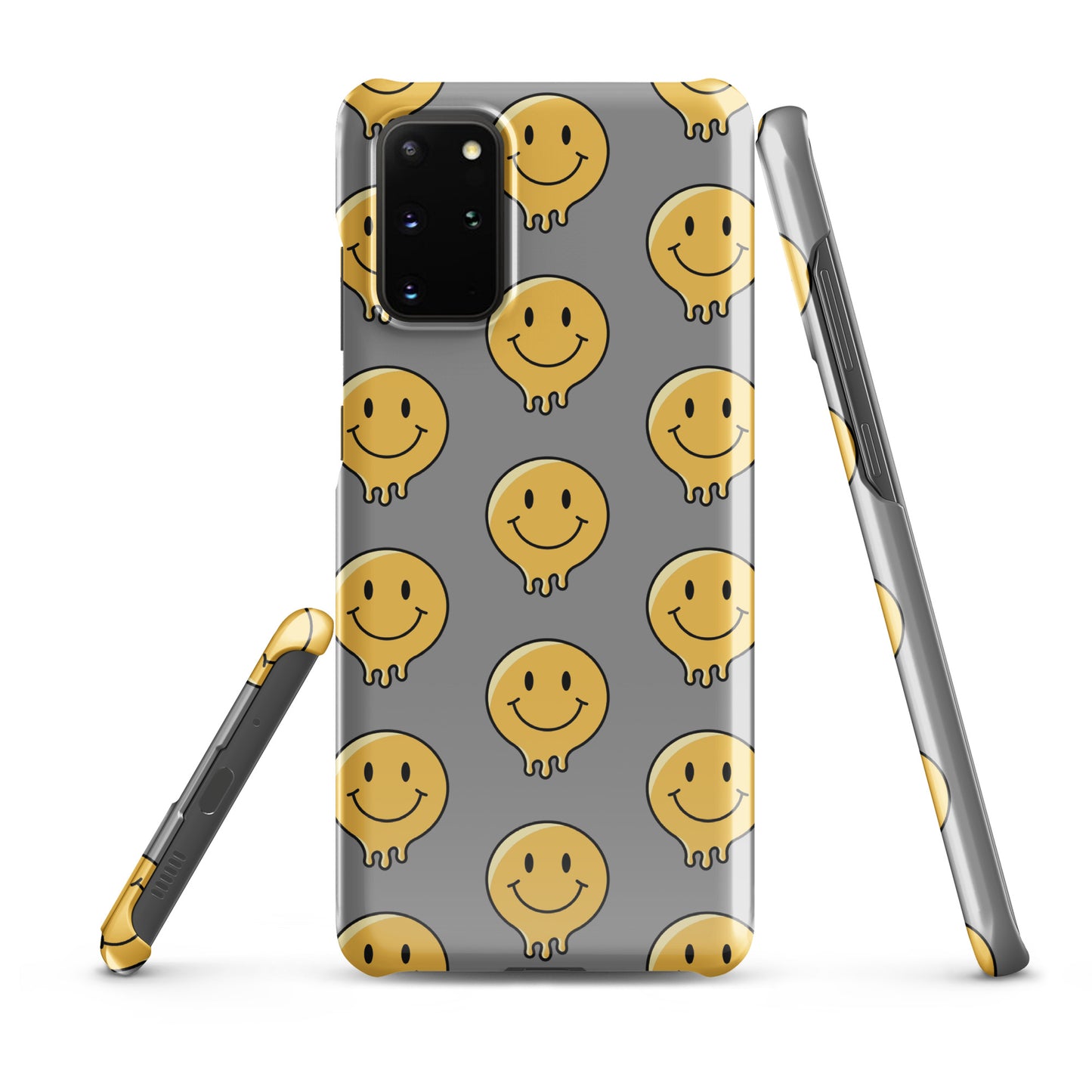 Grey Smiley Face Snap case for Samsung®