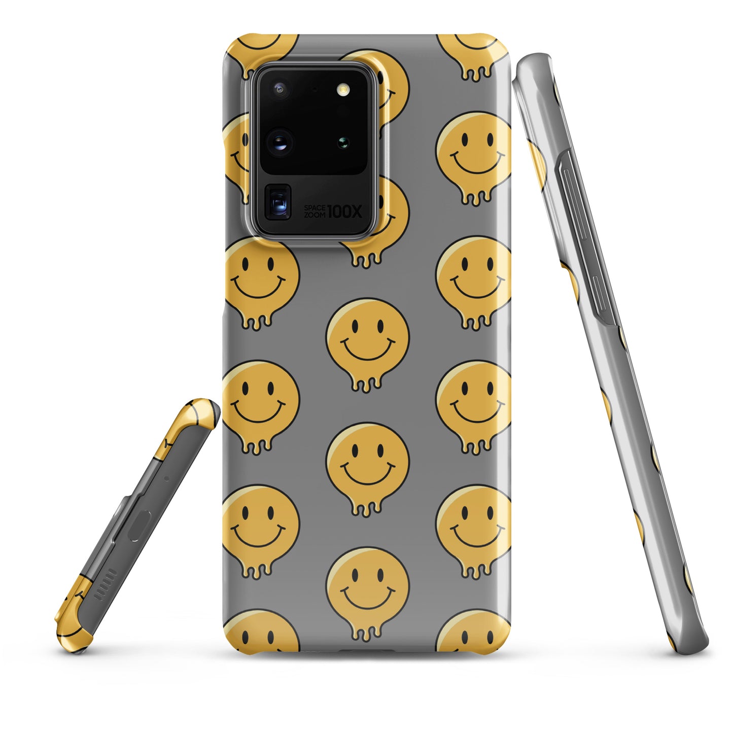 Grey Smiley Face Snap case for Samsung®