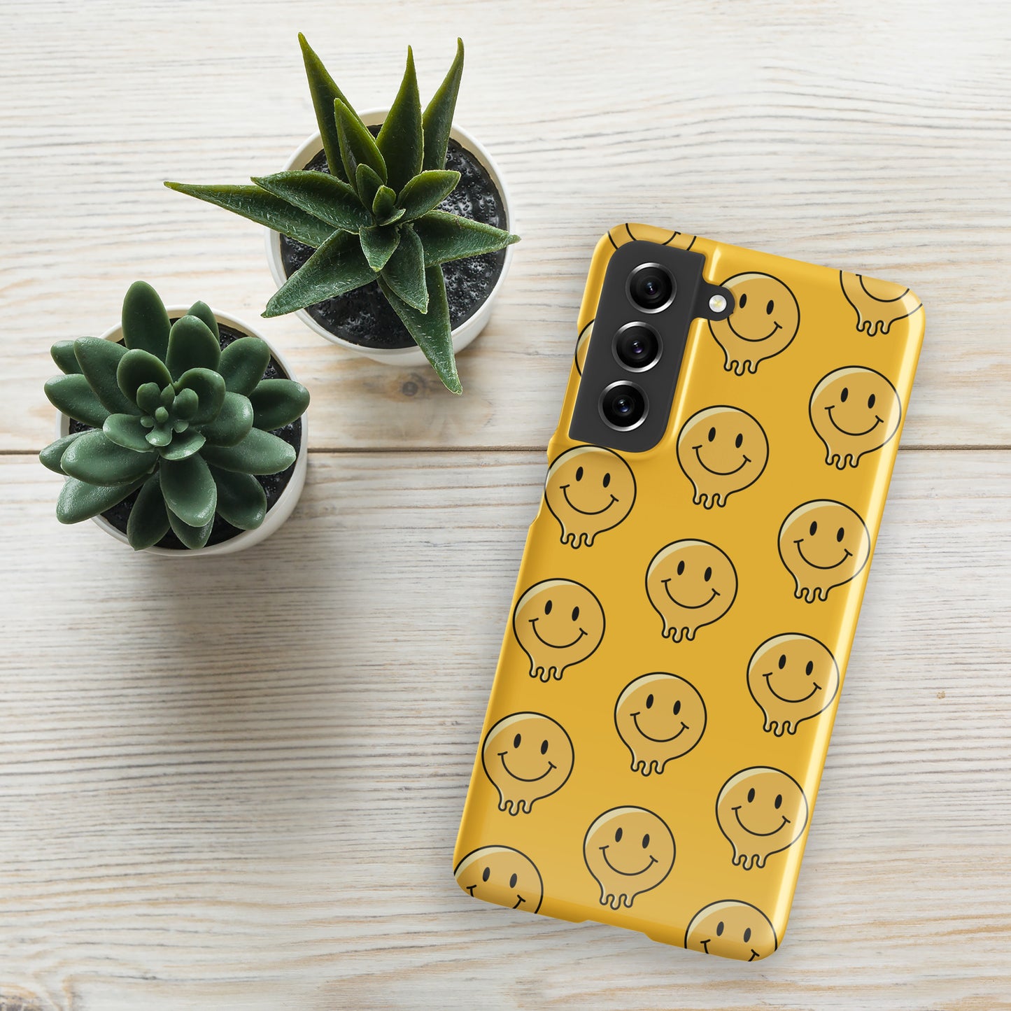 Yellow Smiley Face Snap case for Samsung®