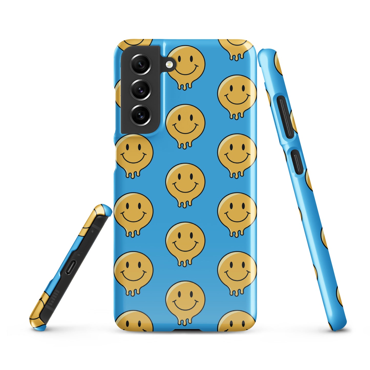 Blue Smiley Face Snap case for Samsung®