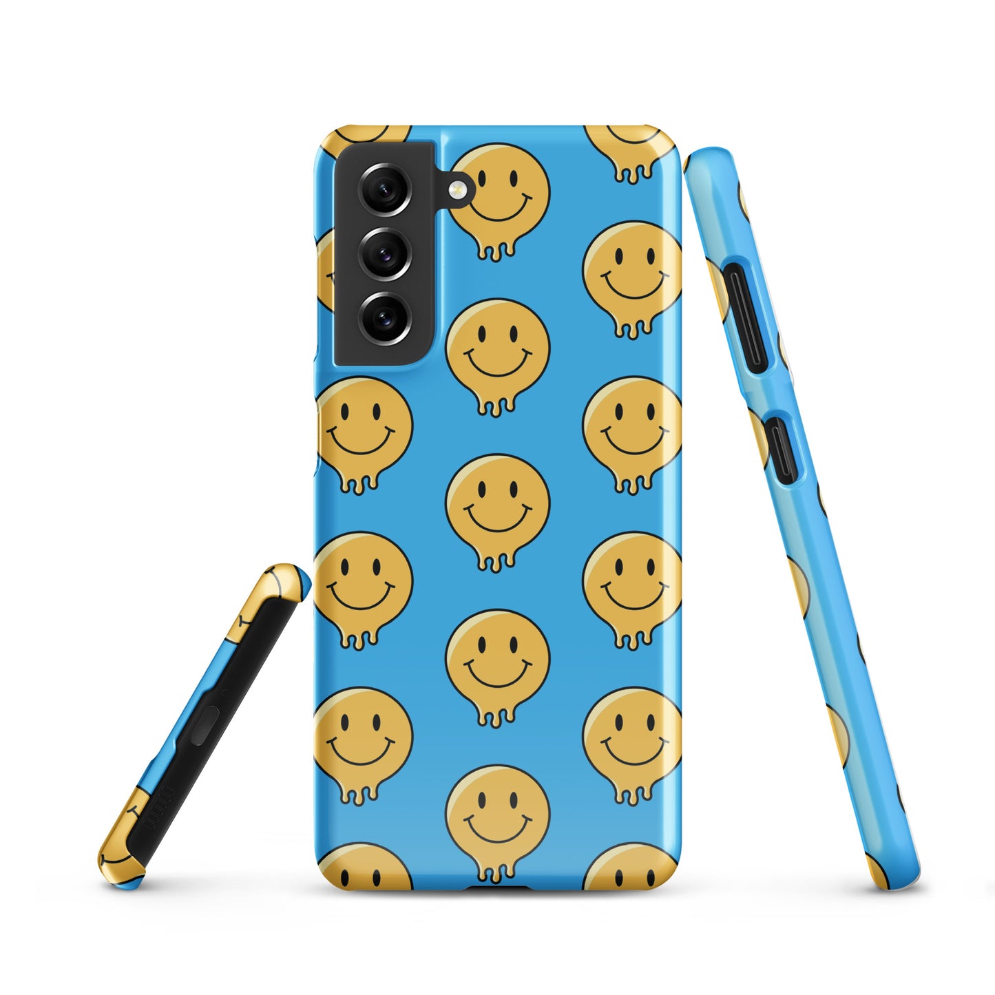 Blue Smiley Face Snap case for Samsung®