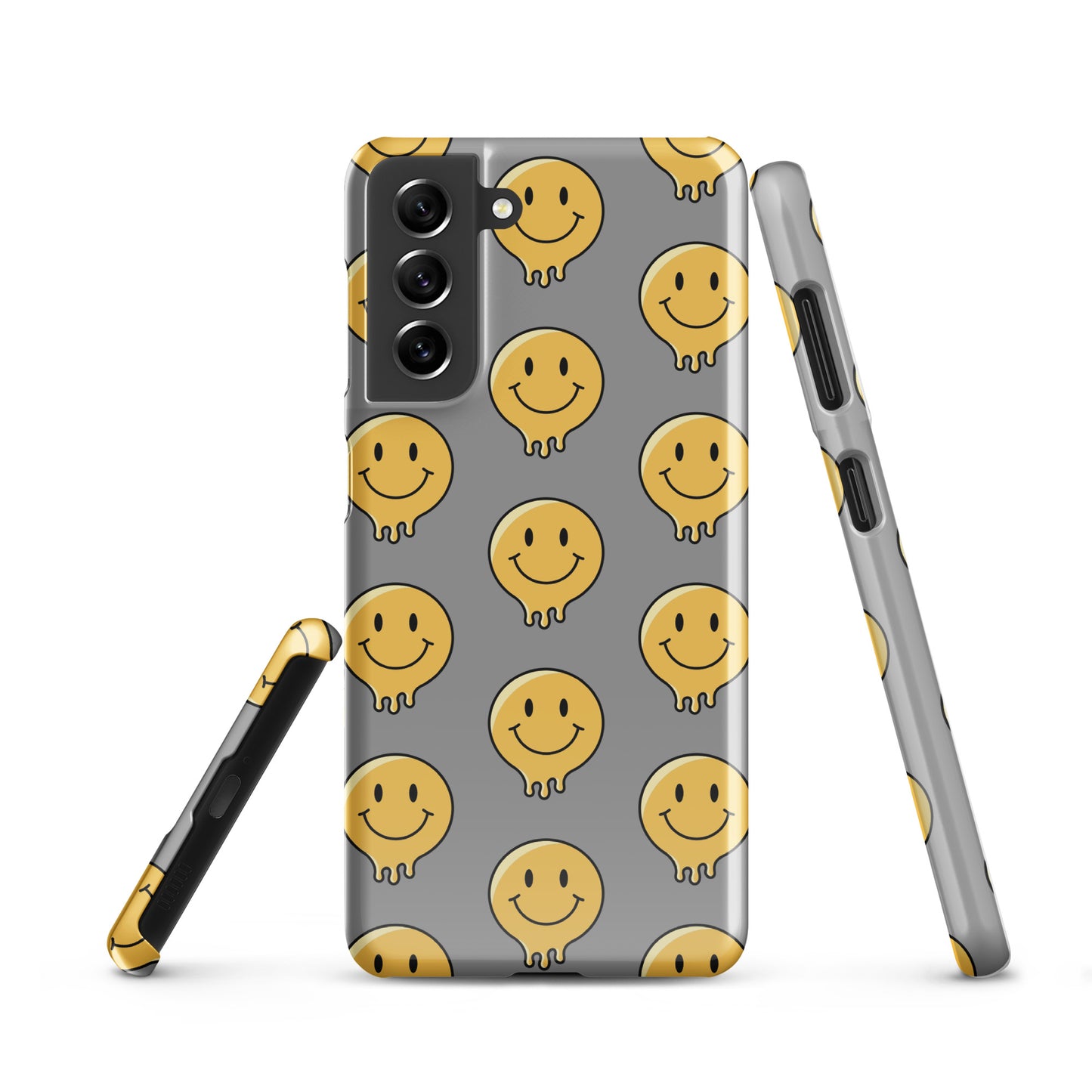 Grey Smiley Face Snap case for Samsung®