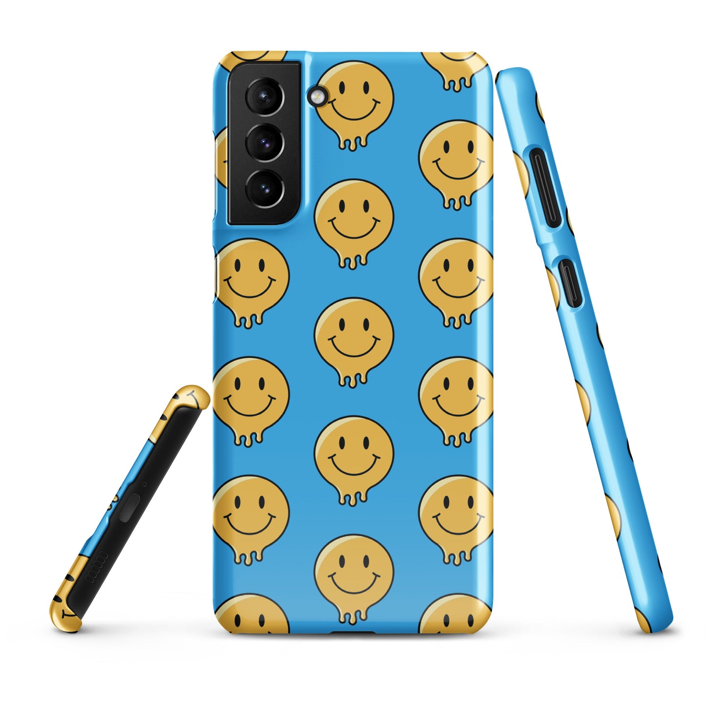 Blue Smiley Face Snap case for Samsung®